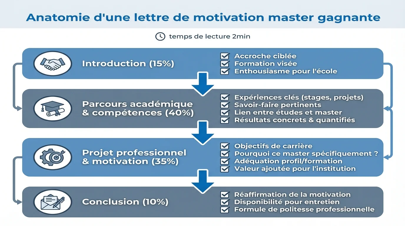 Anatomie d'une lettre de motivation master gagnante
