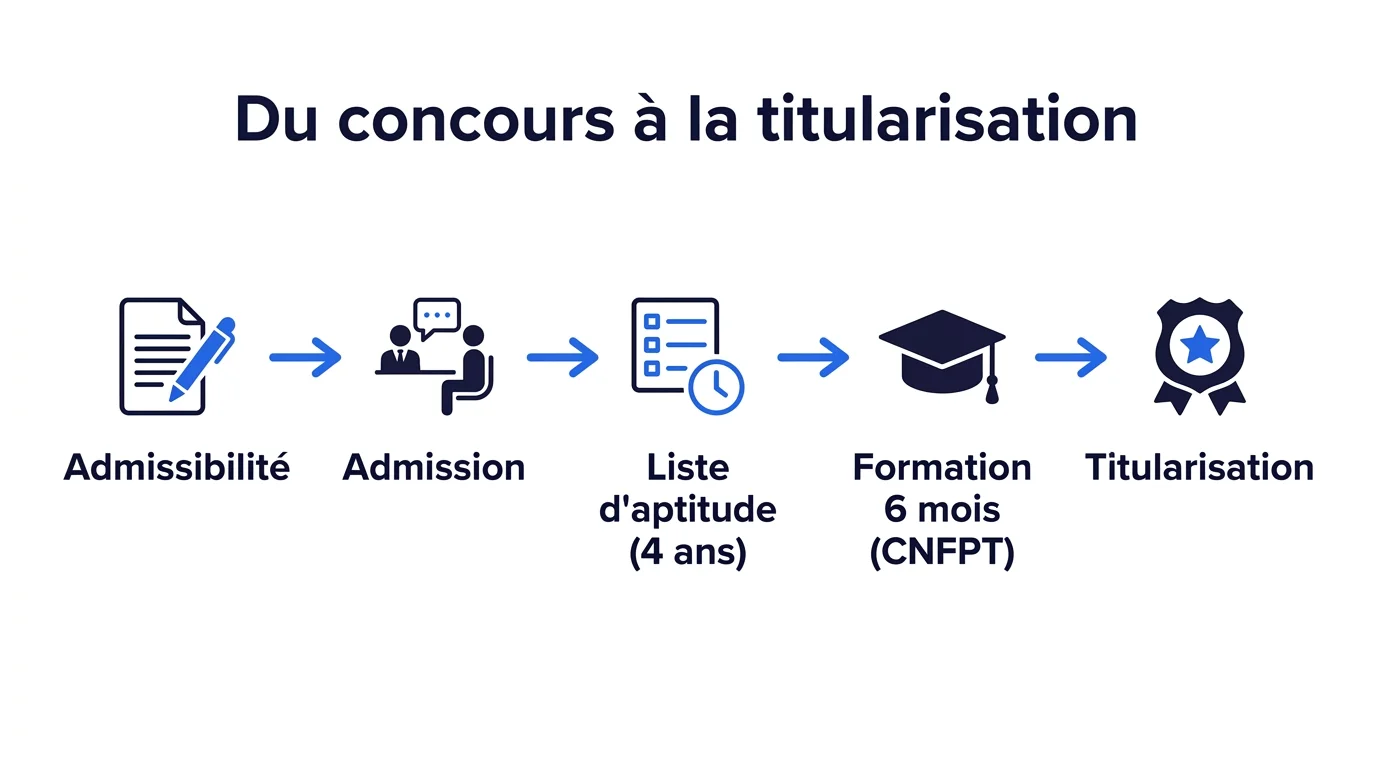 Etapes du concours de police municipale, de l'admissibilite a la titularisation