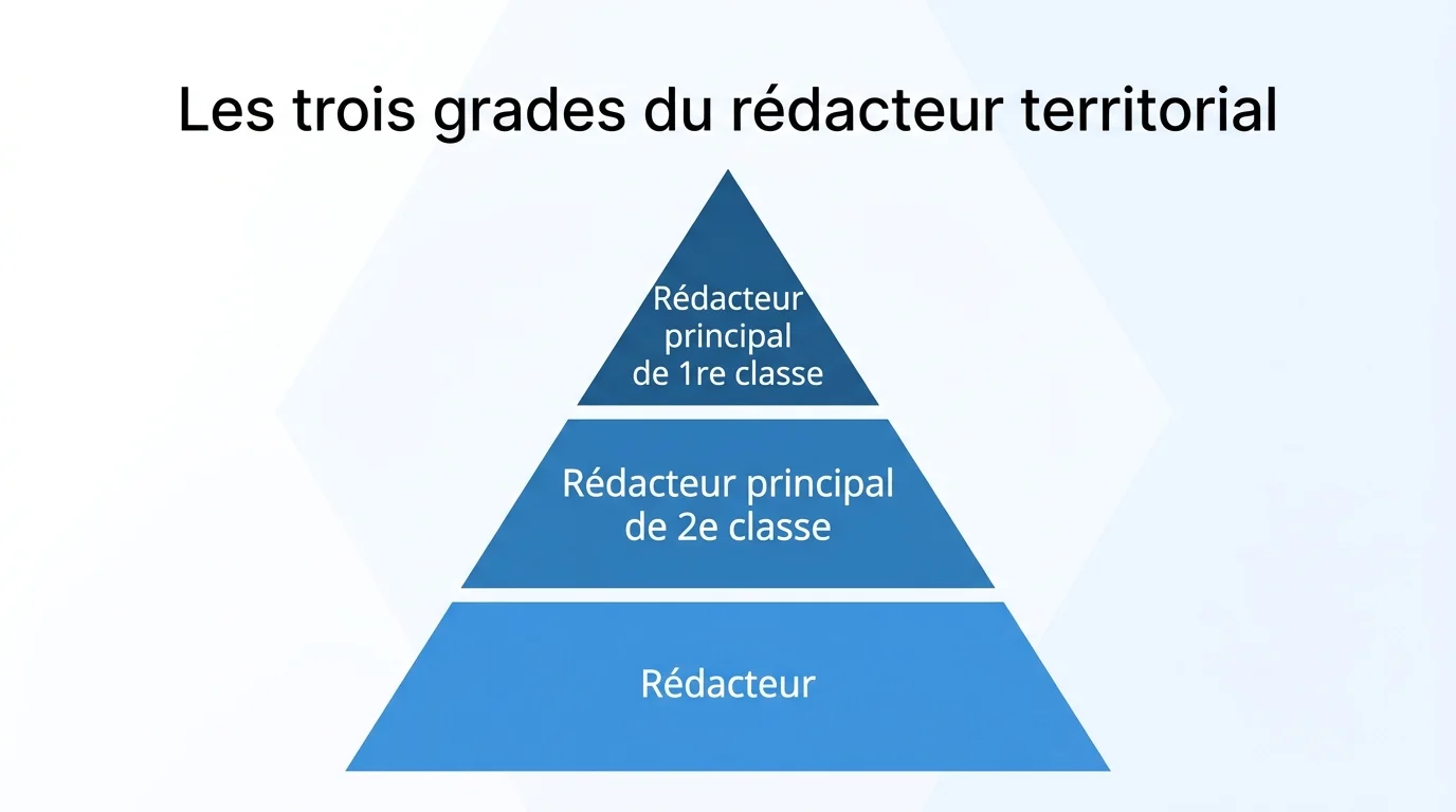 Les trois grades du rédacteur territorial
