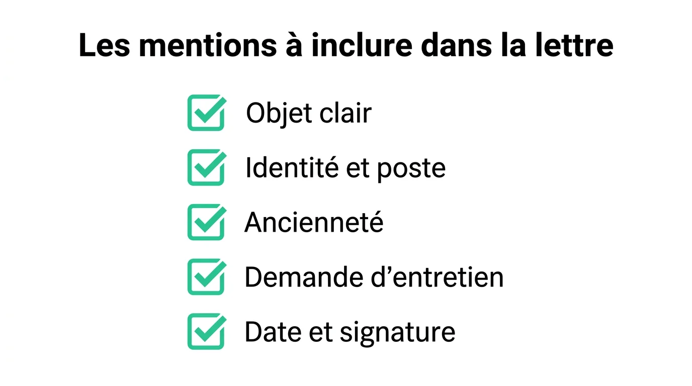 Les mentions à inclure dans la lettre de rupture conventionnelle