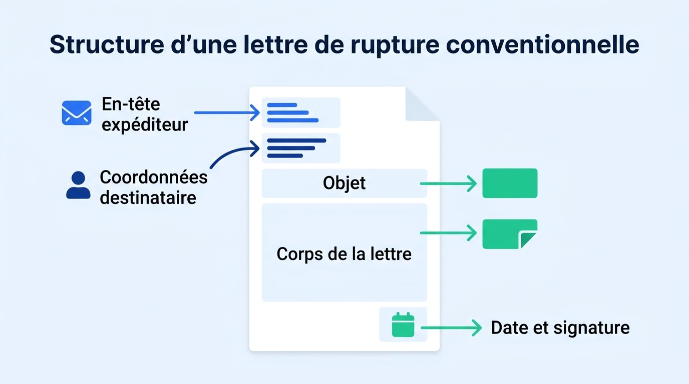 Structure d'une lettre de demande de rupture conventionnelle