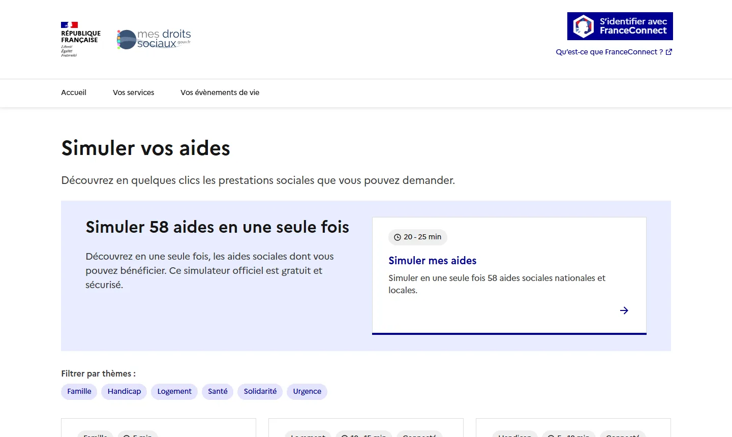Simulateur officiel de la prime d'activité sur mesdroitssociaux.gouv.fr